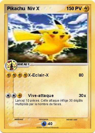 Pokemon Pikachu  Niv X