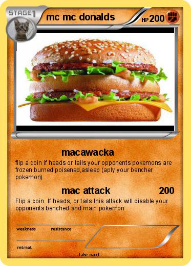 Pokemon mc mc donalds