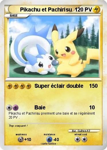 Pokemon Pikachu et Pachirisu