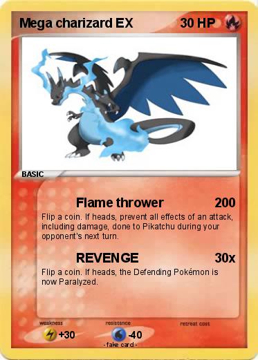 Pokemon Mega charizard EX