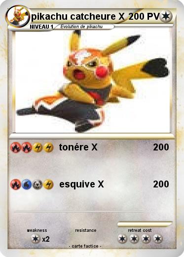 Pokemon pikachu catcheure X