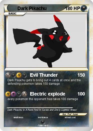 Pokemon Dark Pikachu