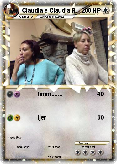 Pokemon Claudia e Claudia R.