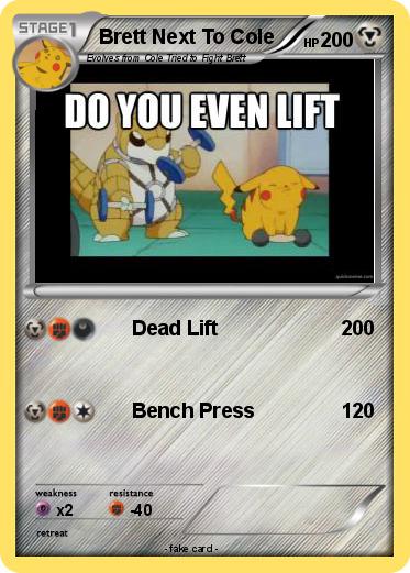 Pokemon Brett Next To Cole