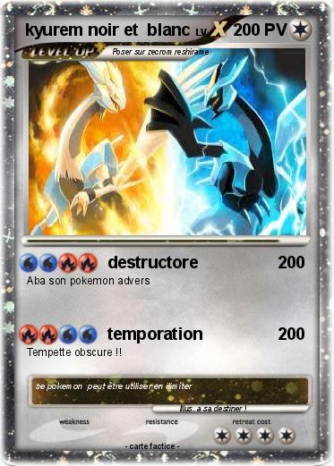 Pokemon kyurem noir et  blanc