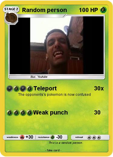 Pokemon Random person