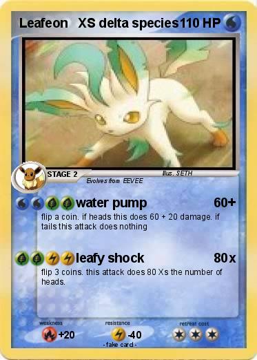 Pokemon Leafeon   XS delta species