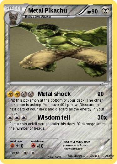 Pokemon Metal Pikachu