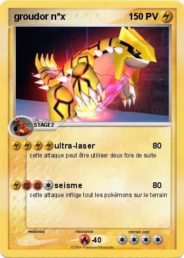 Pokemon groudor n°x