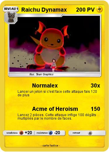 Pokemon Raichu Dynamax