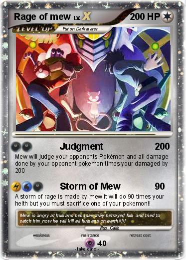 Pokemon Rage of mew