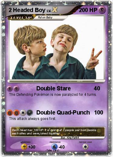 Pokemon 2 Headed Boy