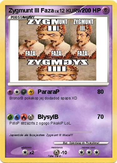Pokemon Zygmunt III Faza