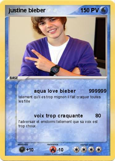 Pokemon justine bieber