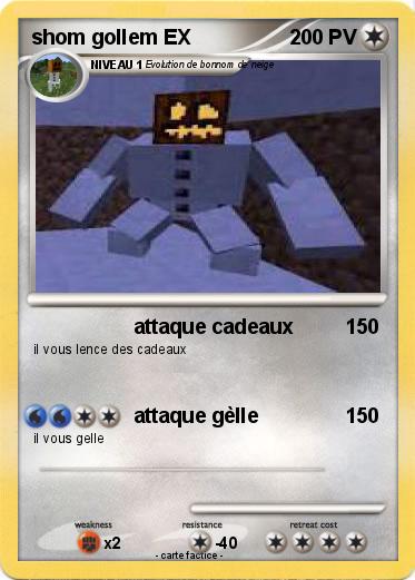 Pokemon shom gollem EX