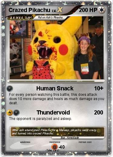Pokemon Crazed Pikachu