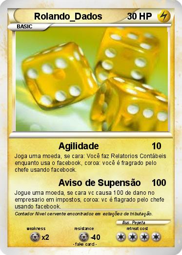 Pokémon Rolando Dados - Agilidade - My Pokemon Card