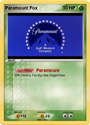 Pokemon Paramount Fox