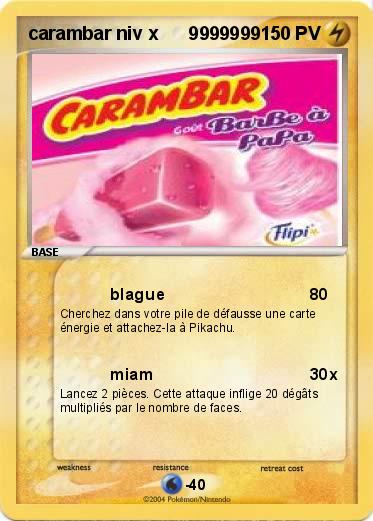 Pokemon carambar niv x      9999999