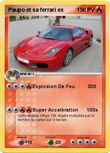 Pokemon Paupo et sa ferrari ex