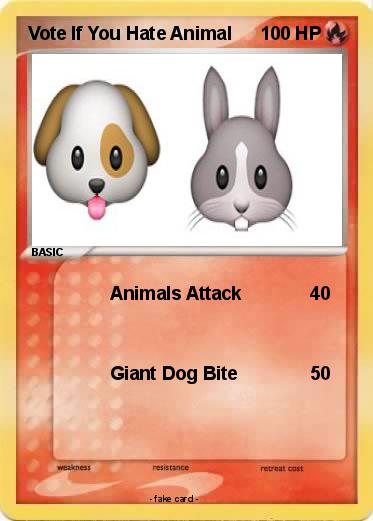 Pokemon Vote If You Hate Animal