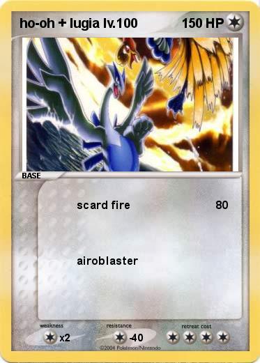 Pokemon ho-oh + lugia lv.100