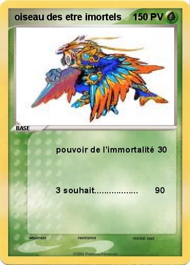 Pokemon oiseau des etre imortels
