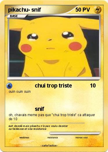 Pokemon pikachu- snif