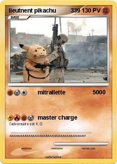 Pokemon lieutnent pikachu         339