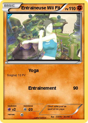 Pokemon Entraîneuse Wii Fit