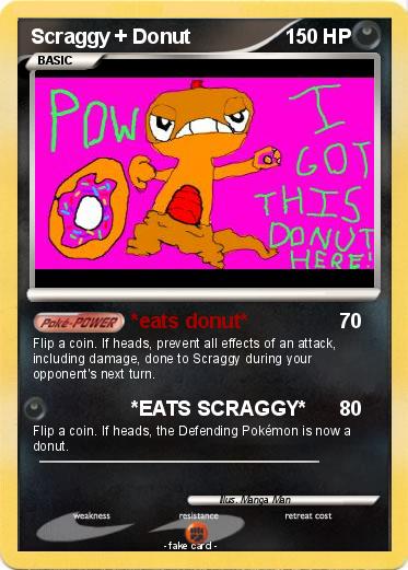 Pokemon Scraggy + Donut