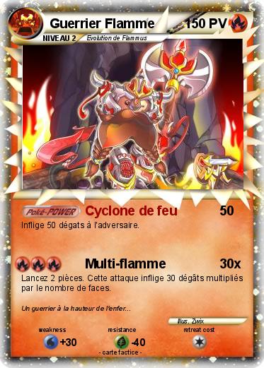 Pokemon Guerrier Flamme