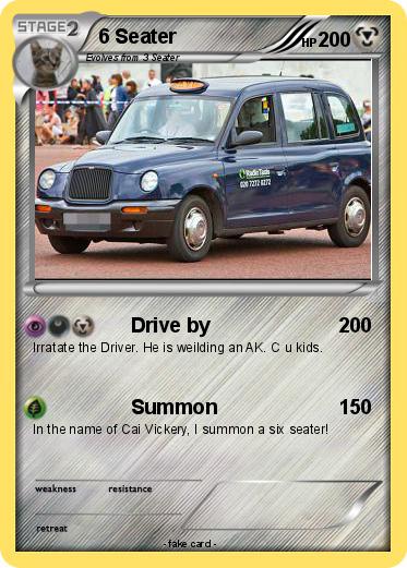 Pokemon 6 Seater