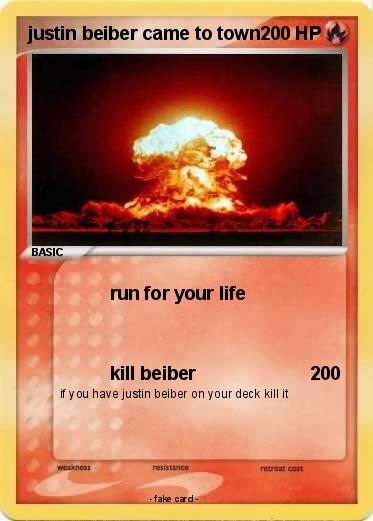 Pokemon justin beiber came to town