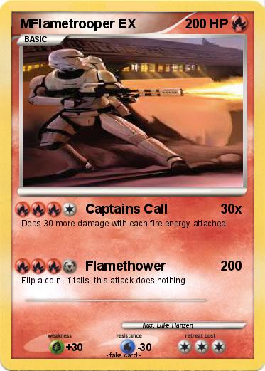 Pokemon MFlametrooper EX