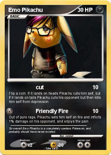 Pokemon Emo Pikachu
