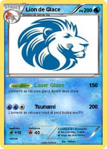 Pokemon Lion de Glace