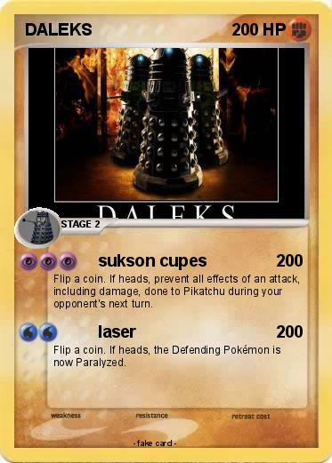 Pokémon DALEKS 39 39 - sukson cupes - My Pokemon Card