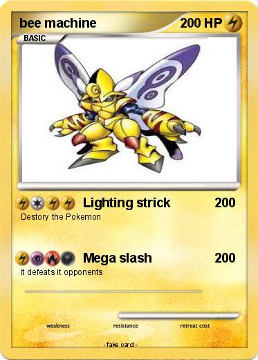 Pokemon bee machine