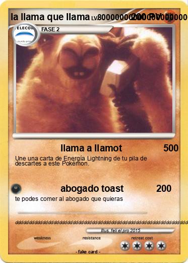 Pokemon la llama que llama