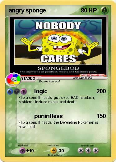 Pokemon angry sponge