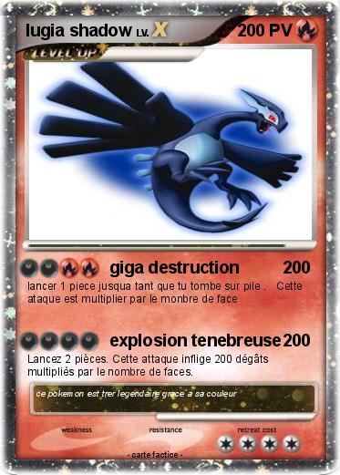 Pokemon lugia shadow