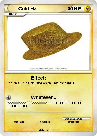 Pokemon Gold Hat