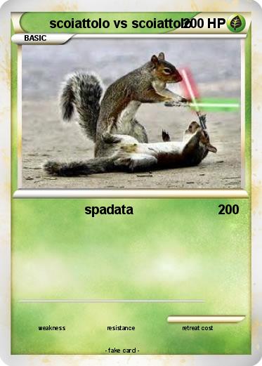 Pokemon scoiattolo vs scoiattolo