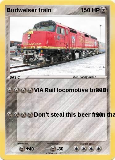 Pokemon Budweiser train