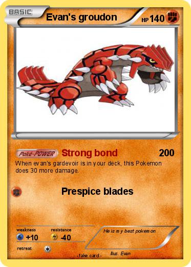Pokemon Evan's groudon