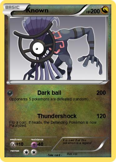 Pokemon Known