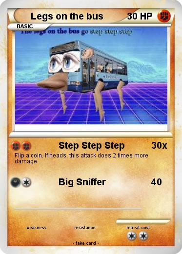 Pokemon Legs on the bus