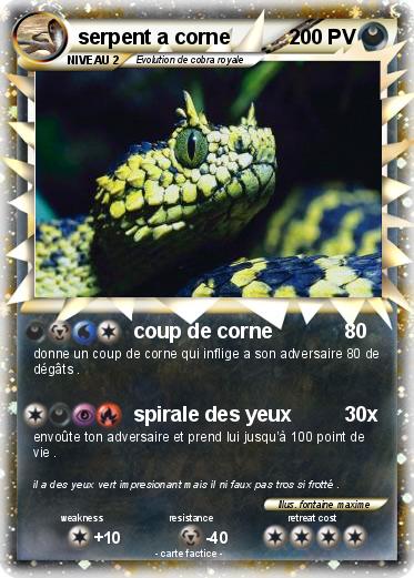 Pokemon serpent a corne
