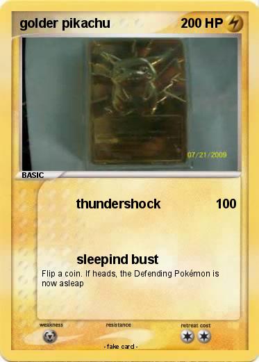 Pokemon golder pikachu